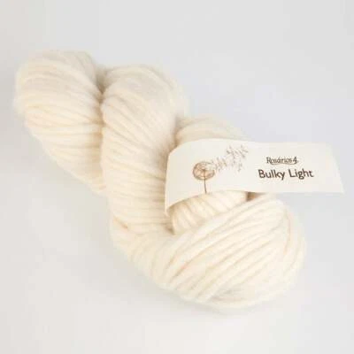 Undyed Merino Chunky Wool Yarn to Dye 100g Bulky Raw White Yarn for Dyeing