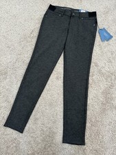 NWT SIMPLY VERA VERA WANG Women's Size S Dark Gray Ponte Pants