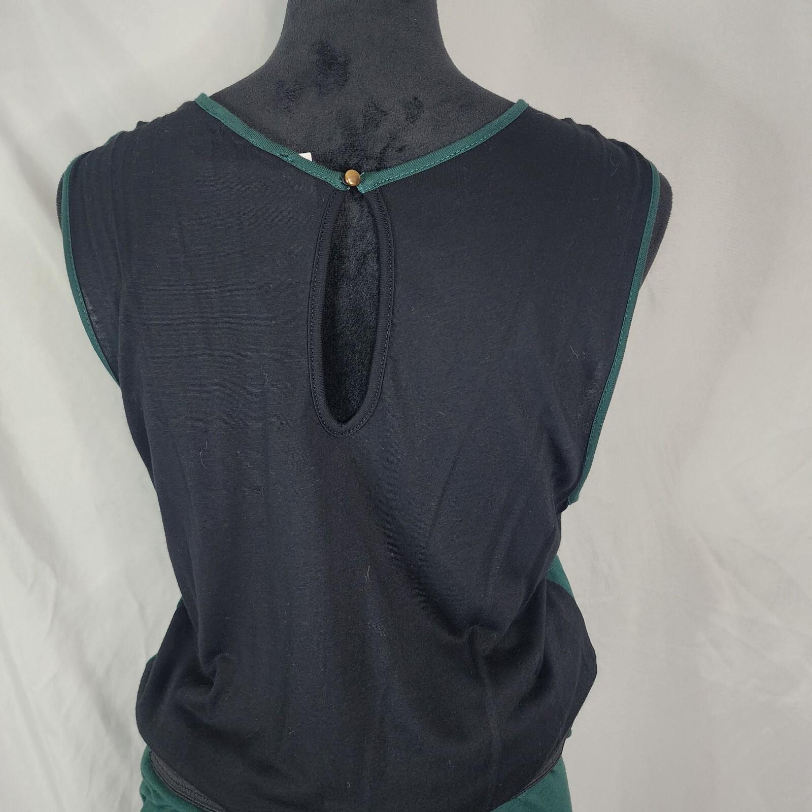 New!!! MANGO Size 10 Lightweight Viscose Blouson Tulip Hem Shirred Lined Dress thumbnail 10