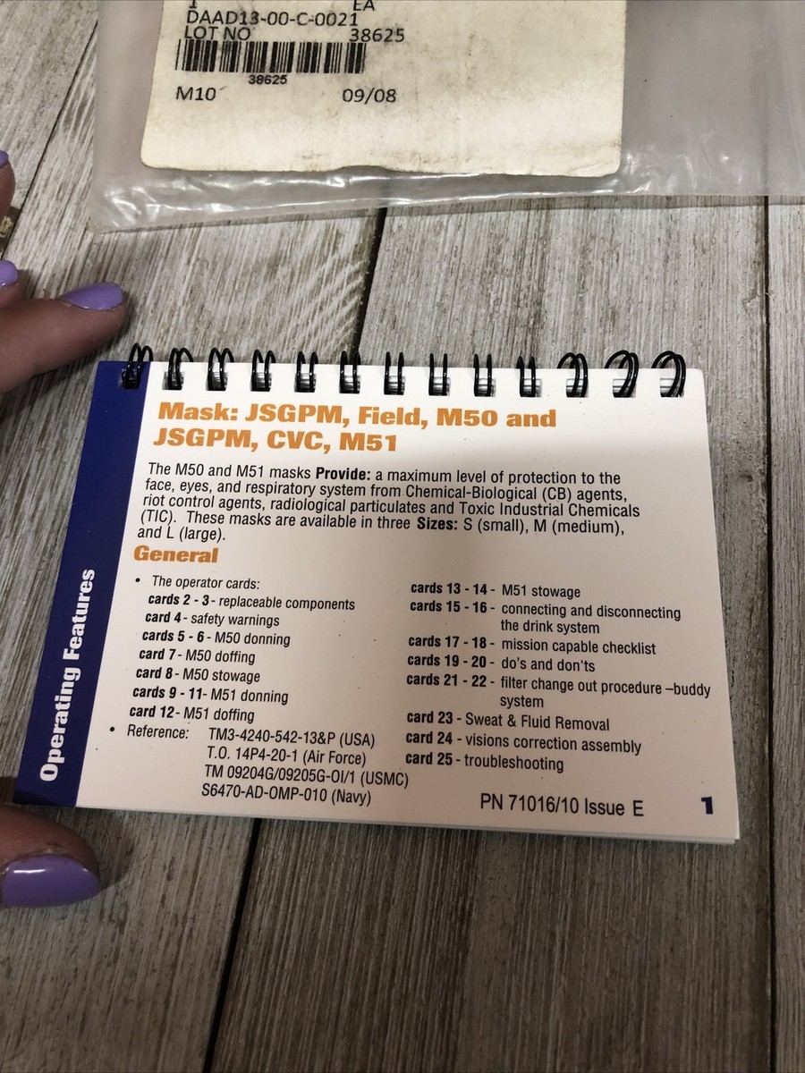 USMC Operator Cards 7690-01-529-1398 | eBay