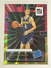 2022-23 Donruss #221 Christian Braun Holo Laser Red/Gold
