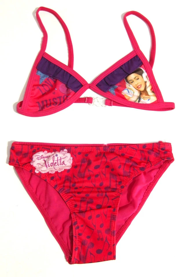 DISNEY Maillot de bain rose 2 pièces VIOLETTA - enfant fille - - Photo 1/1