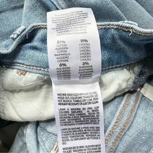 MOTHER The Hustler Ankle Fray Jeans High Rise Crop Denim in Au Revoir Blue 25 - Picture 8 of 16