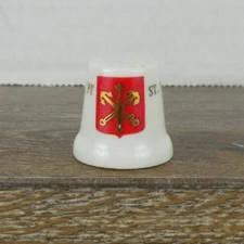 Porcelain Thimble Souvenir St. Petersburg Russia