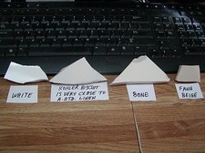 Chip Sample Kit of American Standard Colors of Bone, White, Fawn Beige, Linen