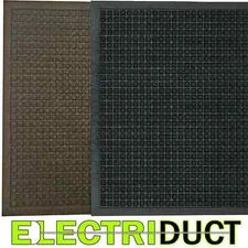 Waterhog Entrance Mats -Rubber  - 3' Length x 2' Width, 3/8" Thick -Electriduct