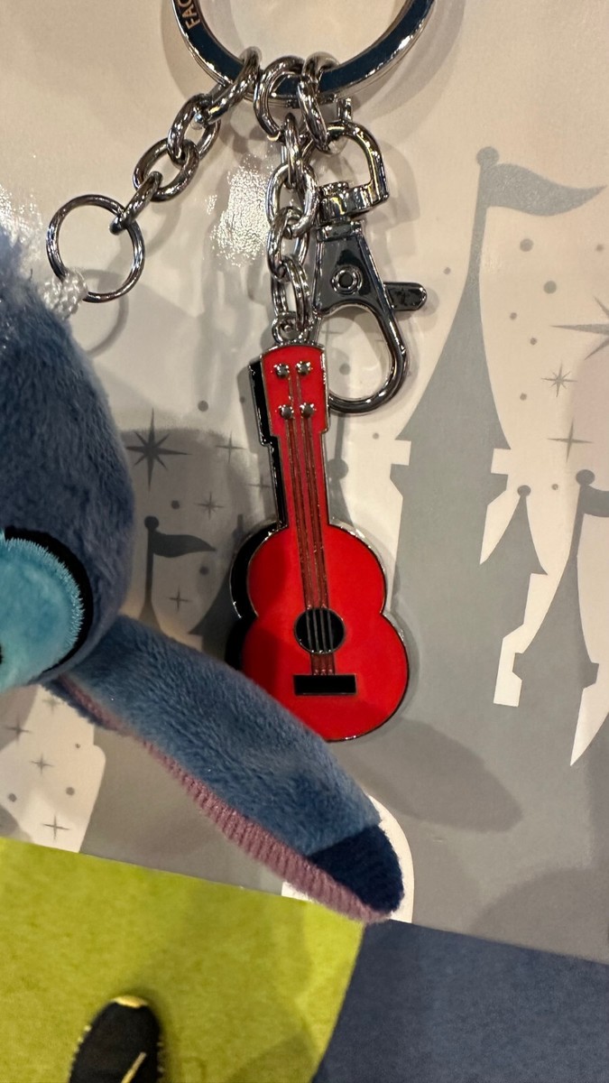 Disney Parks Stitch Plush Doll Keychain with Lobster Claw and