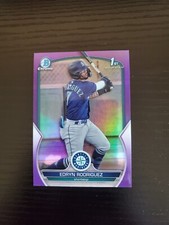Edryn Rodriguez - 2023 Bowman Chrome 1st Prospect BCP-185 PURPLE REFRACTOR /250
