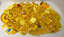 Lot Of 2 Pounds Lbs Of Lego YELLOW Parts Pieces Bricks