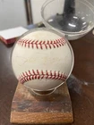 Phil Rizzuto Autographed MLB Baseball Gene Budik ball HOF 94