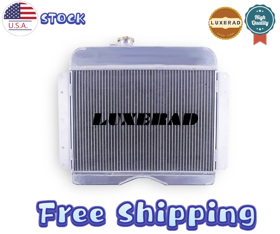 3-Rows Radiator Fit Jeep Willys/ Station Wagon/ Pickup Truck CJ I4 I6 1946-1964 Foto 4 de 4