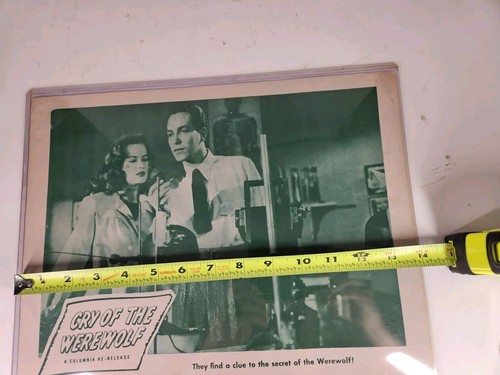 Vintage CRY OF THE WEREWOLF b&W Original Theater lobby card 11"x14" 1949 - Picture 8 of 8