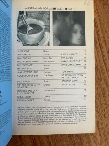 Australian Forum Vol 1 No 10 1986 Journal Of Human Relations Sexuality - Bild 3 von 4
