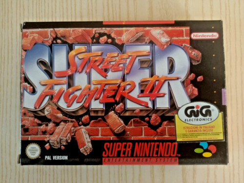 STREET FIGHTER 2 - super nintendo  -  gig - nintendo ® 1991  in prima stampa - Foto 1 di 5