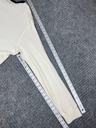 Vintage Polo Jeans Co Shirt Mens XL White Waffle Knit Thermal Ralph Lauren NWT - Picture 12 of 13