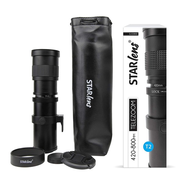 StarLens Telezoom 420-800mm f8,3 a f16 montura T2