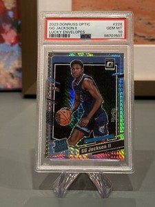 2023-24 Donruss Optic Rated Rookie GG Jackson Lucky Envelopes Prizm 7/8 RC POP 1