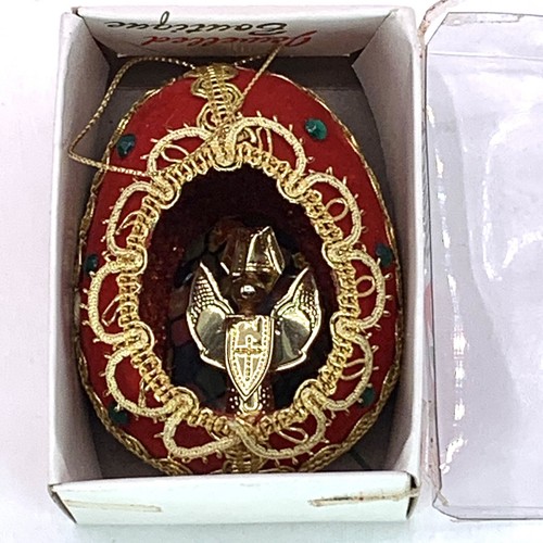 Vtg Christmas Ornament Jeweled Diorama Faux Stained Glass JAPAN Star Creations - Bild 5 von 14