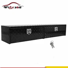 72"X15"X13" Aluminum Stripes Plated Truck Tool Box Pick Up Truck Bed Tool Box