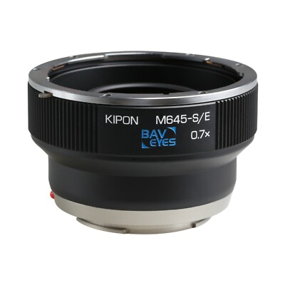 KIPON 0.7x Focal Reducer Optic Adapter for Mamiya 645 Lens to Sony E Camera