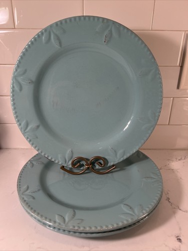 Signature Sorrento Aqua Dinner Plate 11 3/8" Set Of 4 - Picture 5 of 15