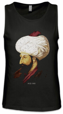 Mehmed II Fatih Herren Tank Top Conqueror Ottoman Sultan Türkei Turkey Osman