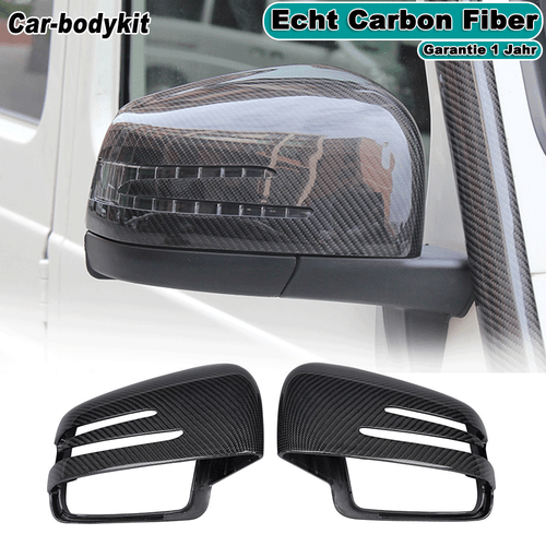 Carbon Spiegelkappe für Mercedes G/ML/GL/R Class G500 G63 ML400 W166 W143 - Afbeelding 1 van 12