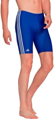ADIDAS 3 Streifen Herren Badehose Jammer Schwimmen Sport Performance Swim - Blau