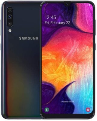 T-Mobile - Samsung Galaxy A50 SM-A505U 64GB Black 4GB RAM 6.4'' - Very Good!
