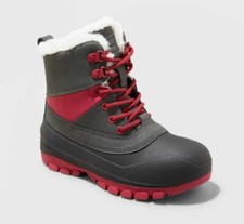 Kids' Ryan Lace-Up Winter Boots Black/Purple - All in Motion - SIZE 4