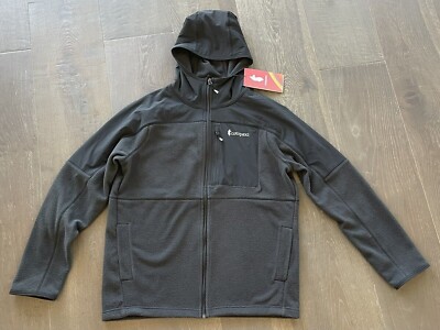 Cotopaxi Abrazo Hooded Full Zip Fleece Jacket Men's in Black Size