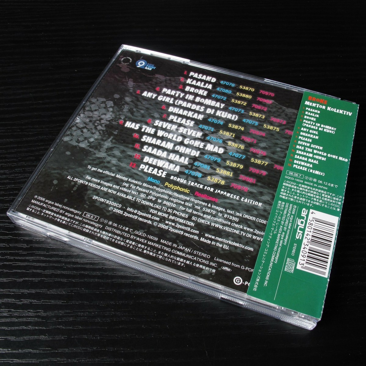 Broke - Mentor Kolektiv JAPAN CD+Bonus Track W/OBI Mint [Explicit