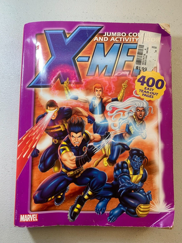 X-Men Jumbo Color and Activity Book by Marvel Unused 400 Pages! HUGE BOOK UNUSED