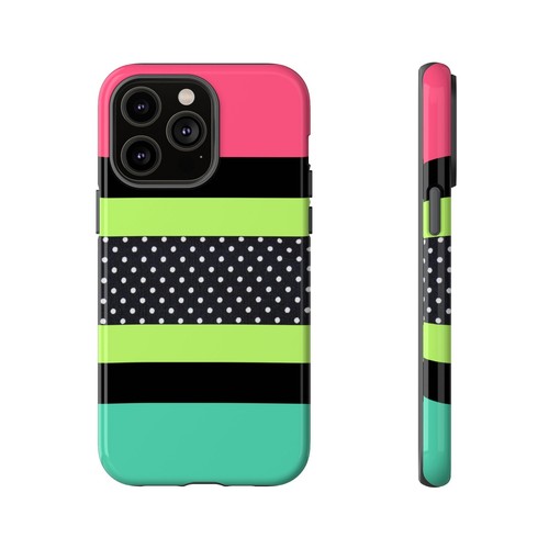 90s Neon & Polka Dots Tough phone Case for IPhone, Samsung Galaxy, Google Pixel - 第 90/287 張圖片