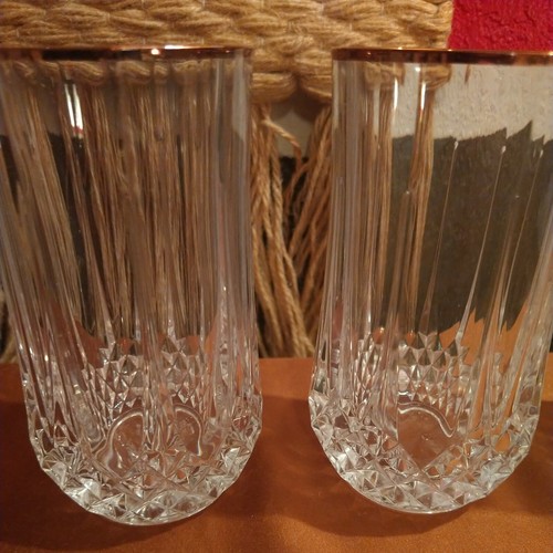 3er Set Cristal d'Arques Longchamp Gold 12 oz. becher - Bild 2 von 4