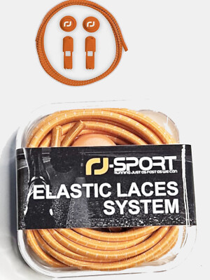 RJ-Sport Elastic Quick Release Ersatz Schnürsenkel Schnürsystem 120 cm orange