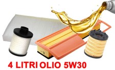 KIT 4 FILTRI TAGLIANDO OLIO 5W30 IDEA LANCIA MUSA YPSILON 1.3 MULTIJET PURFLUX