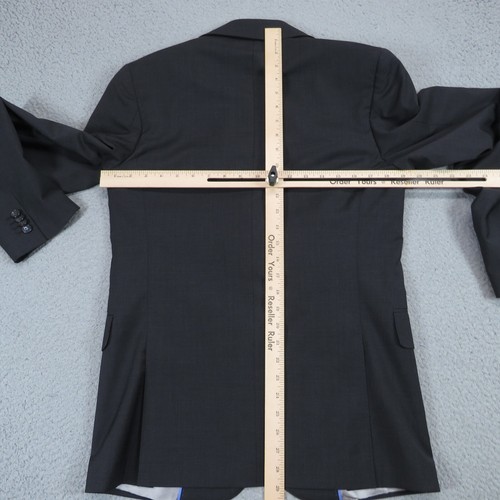 Blazer Bonobos 38R Carbón Oscuro Lana Marzotto Sólido Doble Ventilación Chaqueta Para Hombre - Imagen 8 de 13