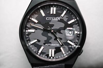 イッチ　25AW 黒　36 Citizen Automatic Black Camouflage Dial Sapphire Glass NJ0155-87E