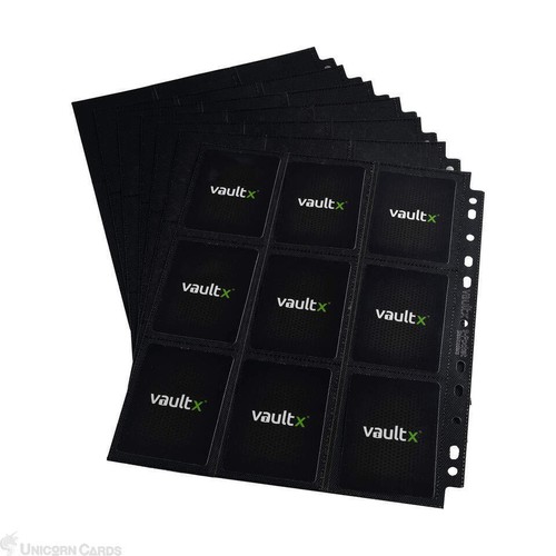 Vault X: 9-Pocket Sideloaders - Black (50 Pack) :: Double-Sided A4 Trading Card - Picture 3 of 3