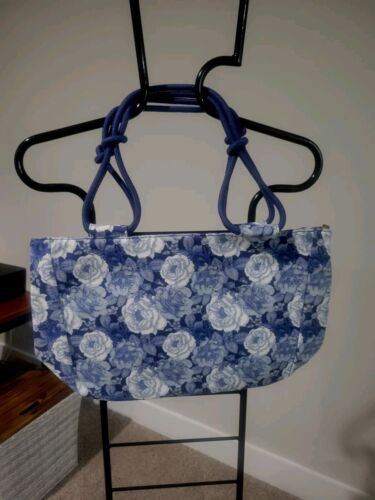 RETIRED Farmhouse Is My Style Large Floral Denim Tote Bag NWT