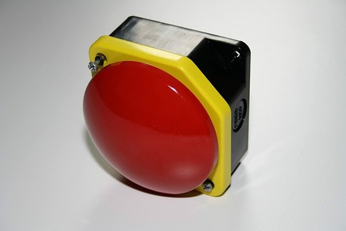 Giovenzana Grobhandtaster, Pilztaster, IP66, 1Ö1S, rot, gelb, schwarz - Bild 2 von 4