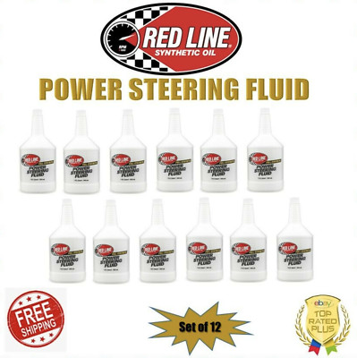 Red Line Full-synthetic Power Steering Fluid Set of 12 Quart 30404