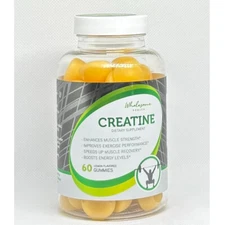 Wholesome Health Creatine Dietary Supplement Lemon Flavored Gummies