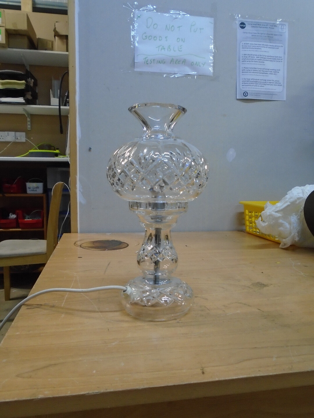 Waterford Crystal Lamp CS CA5 eBay