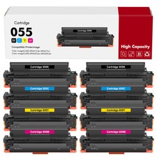 8 Pack Toner Cartridge For Canon 055H With Chip imageCLASS MF741CDW MF743CDW