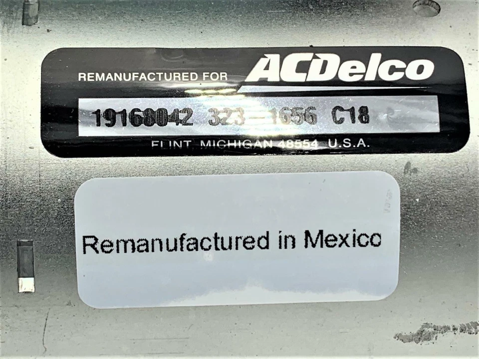 19168042 ACDelco GM Reman Starter para 2008-09 Chevy GMC Savana Express 323-1656 - Imagem 3 de 4
