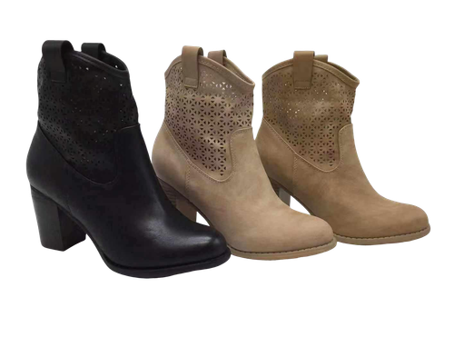 Stivali Stivaletti Donna Caviglia Anfibi Primaverili Estivi Traforato Biker  new | eBay