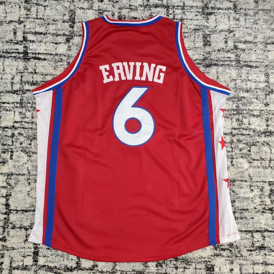 Julius Erving #6 Philadelphia 76ers Mitchell & Ness 1977-78 Hardwood Classics 54 - Image 2 of 4