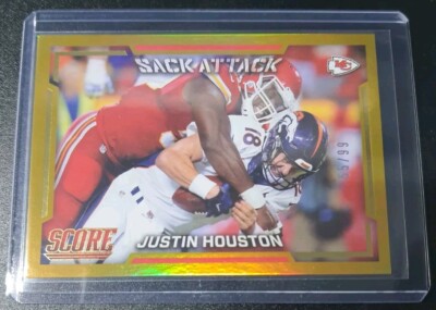 Justin Houston - Score Football 2016 - Chiefs - Sack Attack - Gold - /99